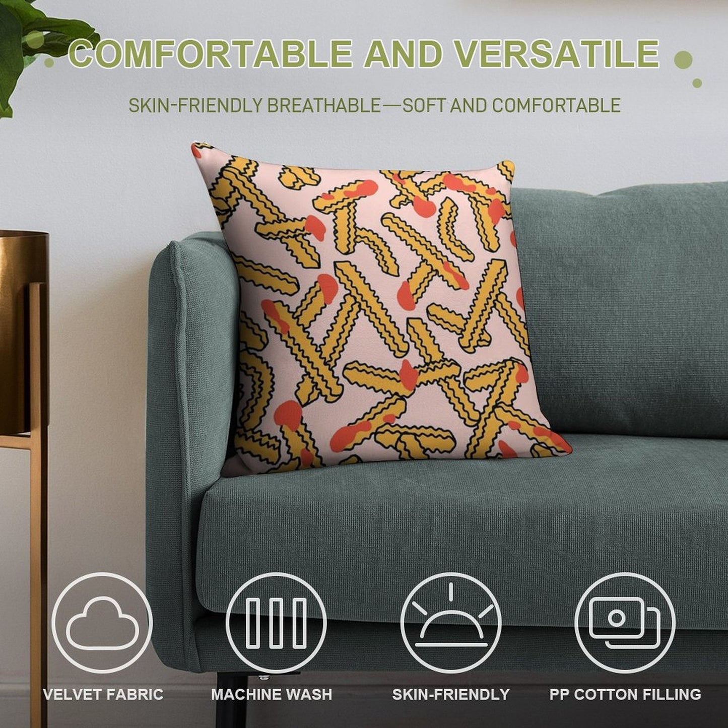 Friyay Soft Reinforced Edging Throw Pillow