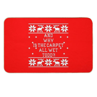 And Why Is The Carpet All Wet Todd!  Dirt-Trapping Bath Mat