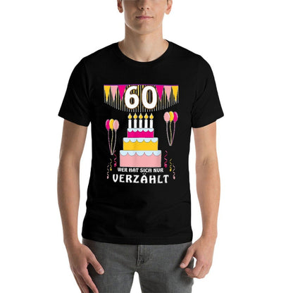 60th Birthday Cake 60th Birthday  Slim-fit Cut T-Shirt