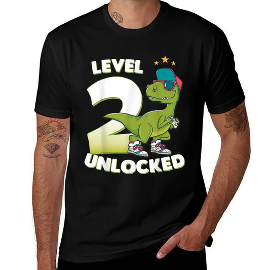 2nd Birthday T Dinosaur Rex 2 Years Old Boys Gift  Classic T-Shirt