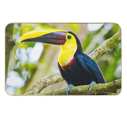 Toucan on A Branch  Long-Lasting Bath Mat