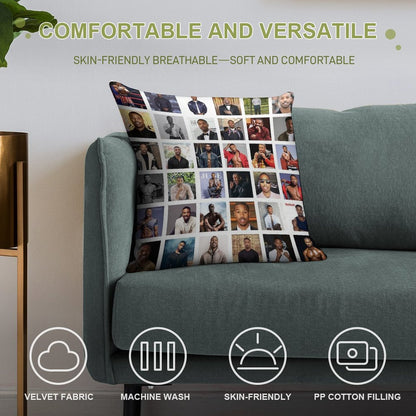 Michael B Jordan Soft Reinforced Edging Throw Pillow