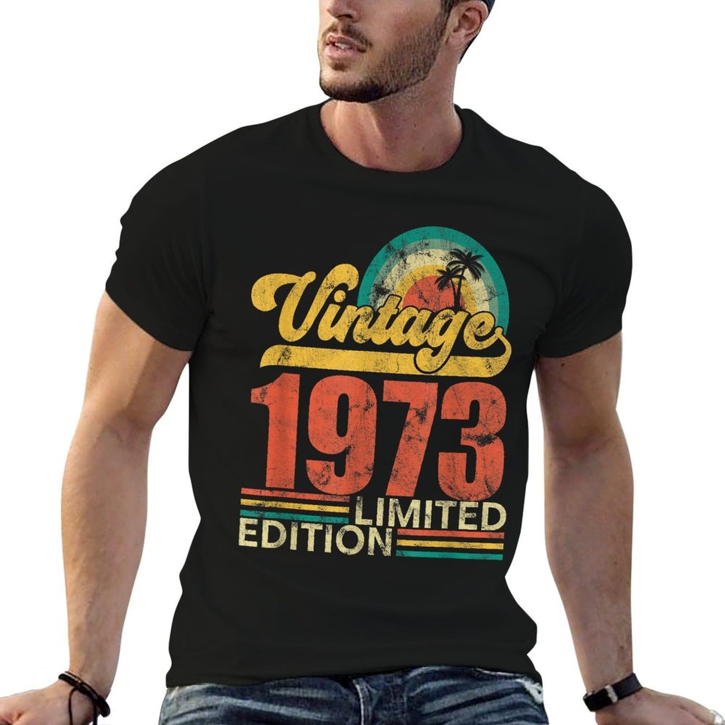 Funny 50 Year Old July 1973 Vintage Retro 50th Birthday Gift  Lightweight T-Shirt