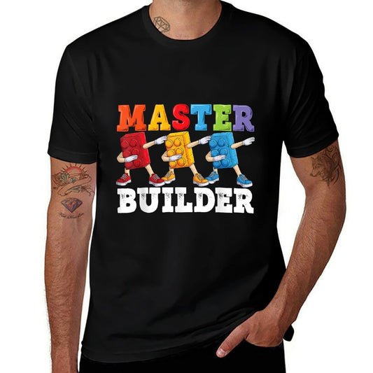 Dabbing Kids Master Builder Funny Building Blocks Bricks  Classic T-Shirt