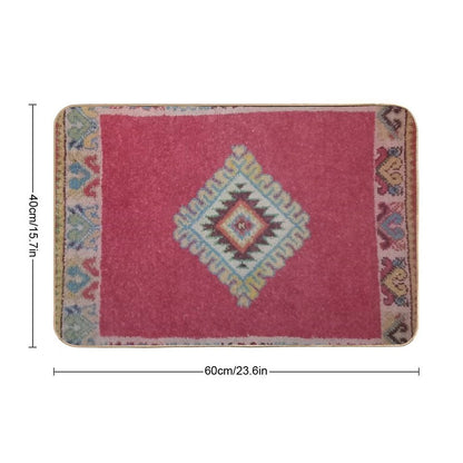 Vintage Moroccan Turkish Rug-Kelim Ethnic Woven Aztec Oriental  Carpet  Eco-Friendly Bath Mat