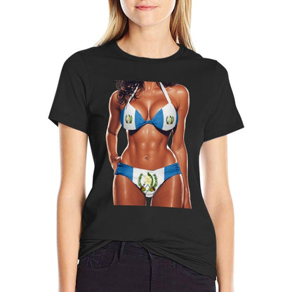 Guatemalan Women Bikini Outfit Heritage Guatemala  Eco-friendly Material T-Shirt