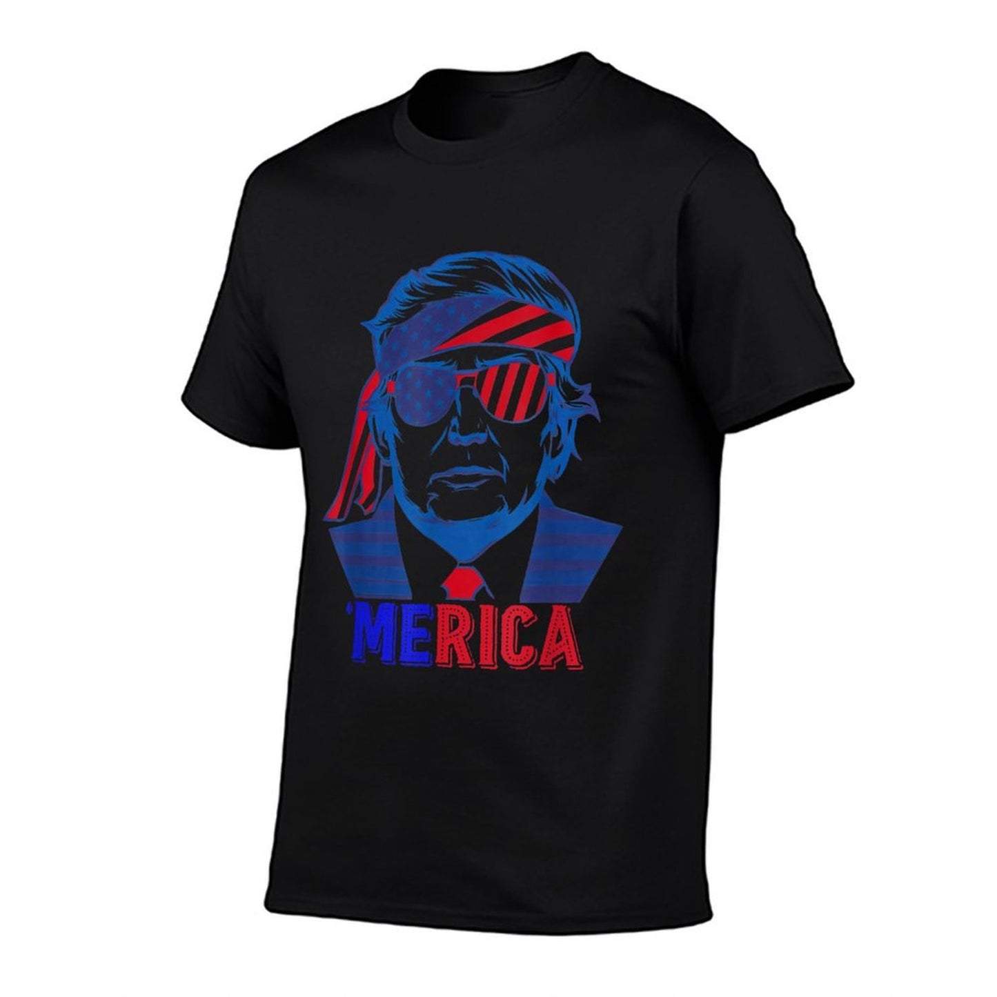 MERICA TRUMP Happy 4th Of July Trump American  Odor-resistant T-Shirt