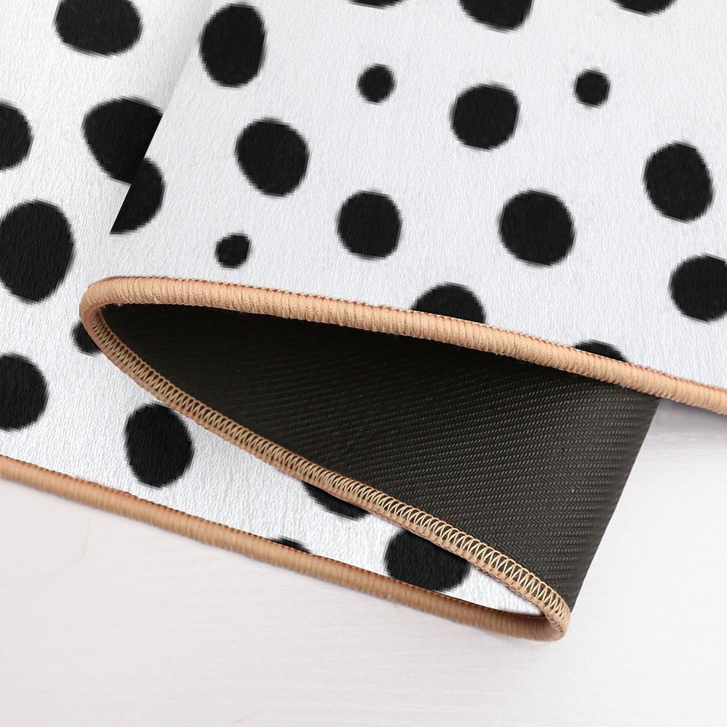 Get Naked, Quote,  Funny Bathroom Decor, Art Print, Black White Dots Durable Bath Mat