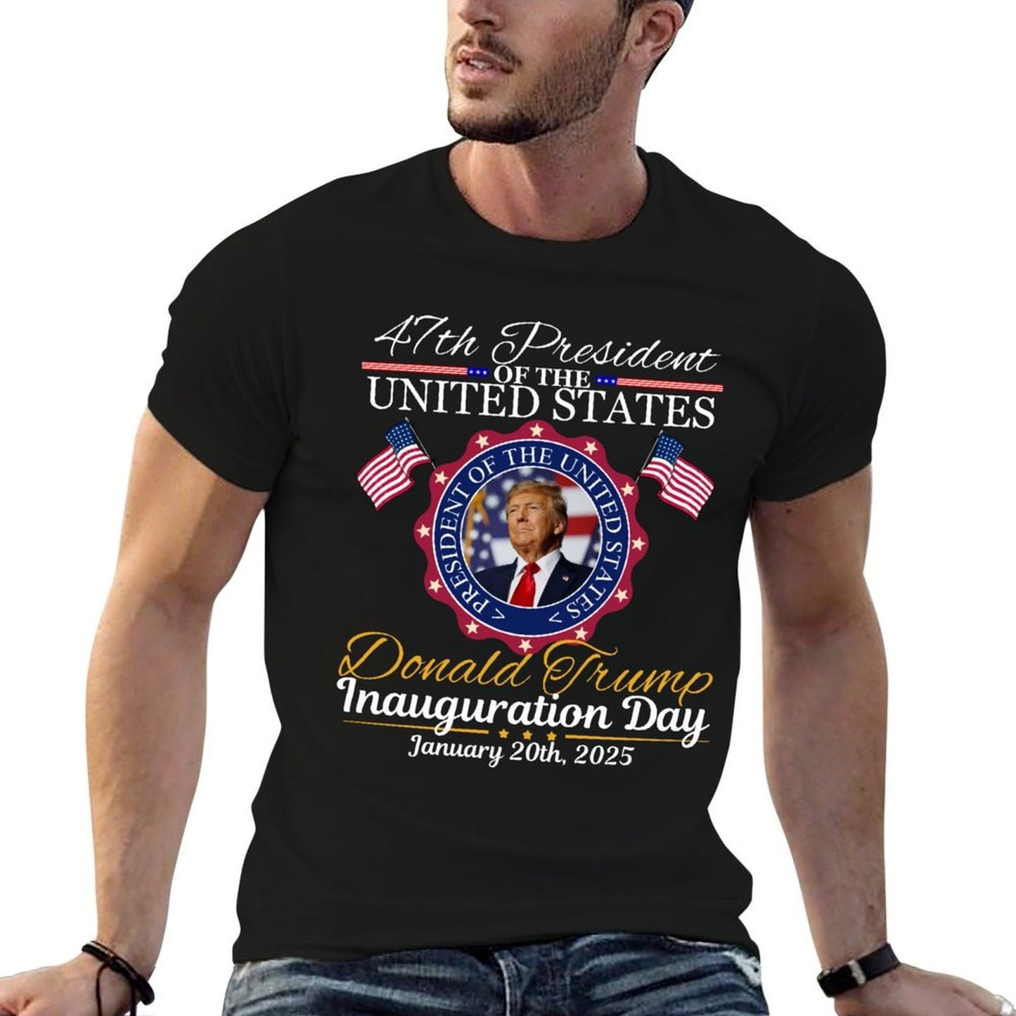Trump Inauguration Day 2025 Donald Trump 2025 47th President  Versatile T-Shirt