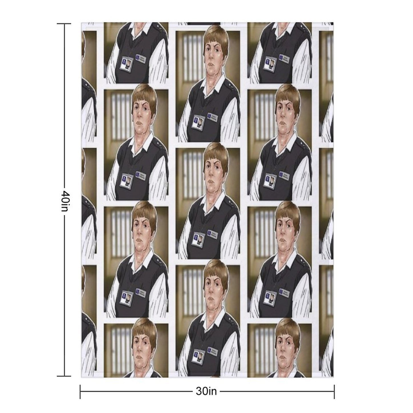 Celebrating The Gay Icons - Sylvia Hollamby Aka Bodybag from Bad Girls Wrinkle-free Throw Blanket