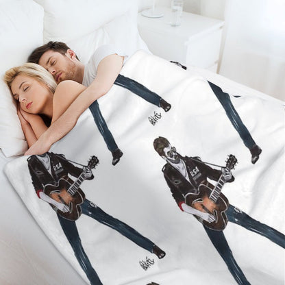 George  Michael Sustainable Throw Blanket