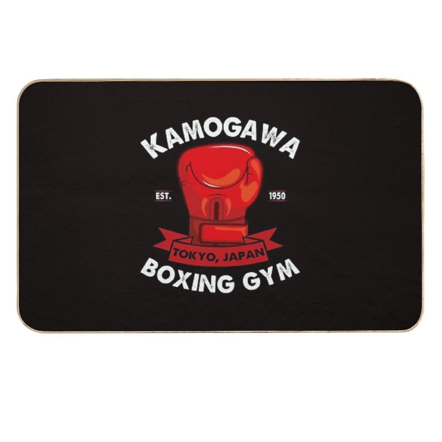 Kamogawa Boxing Gym  Absorbent Bath Mat