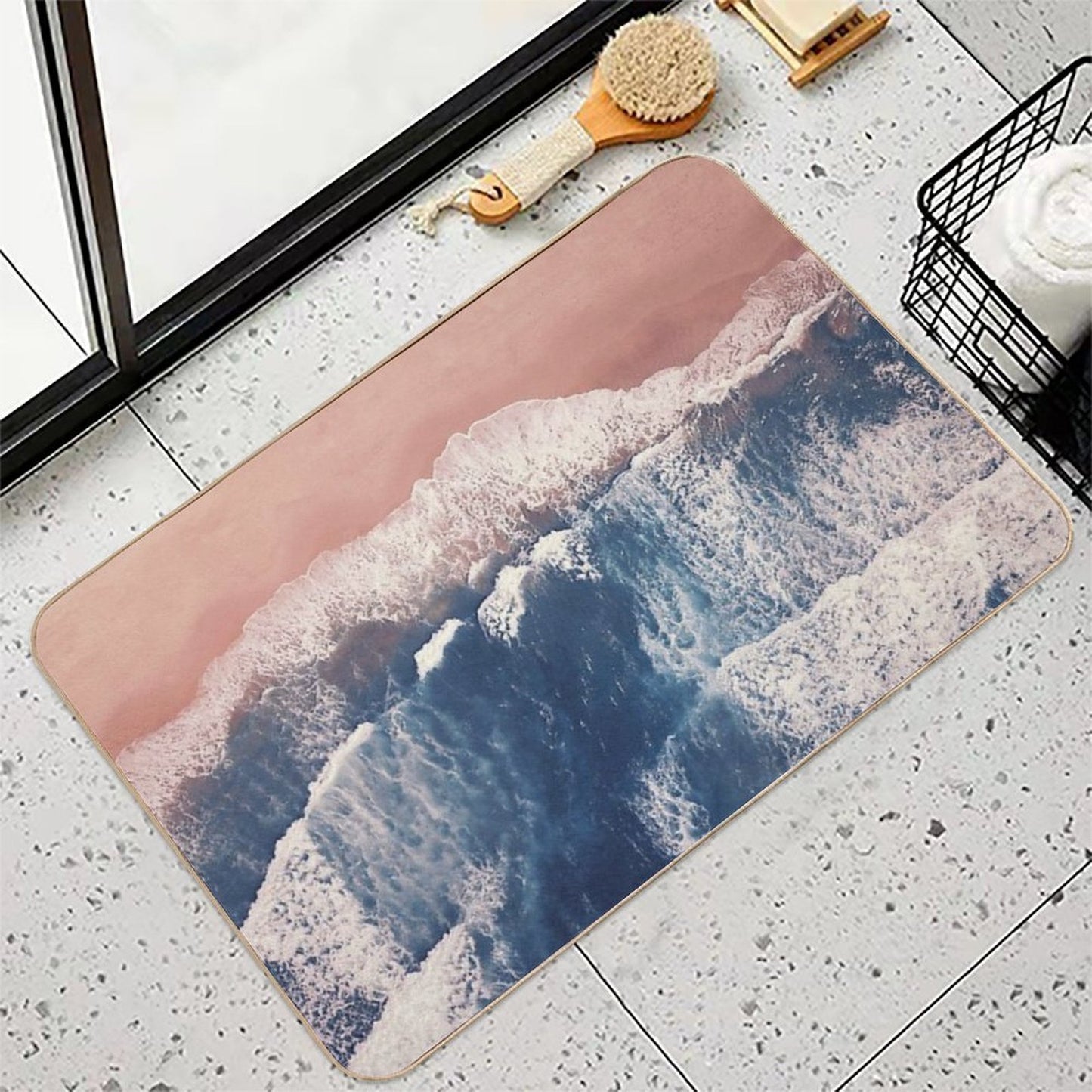 Pink Sand Beach  Eco-Friendly Bath Mat
