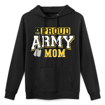 Proud Army Mom Military Pride T Versatile Streetwear Hoodie
