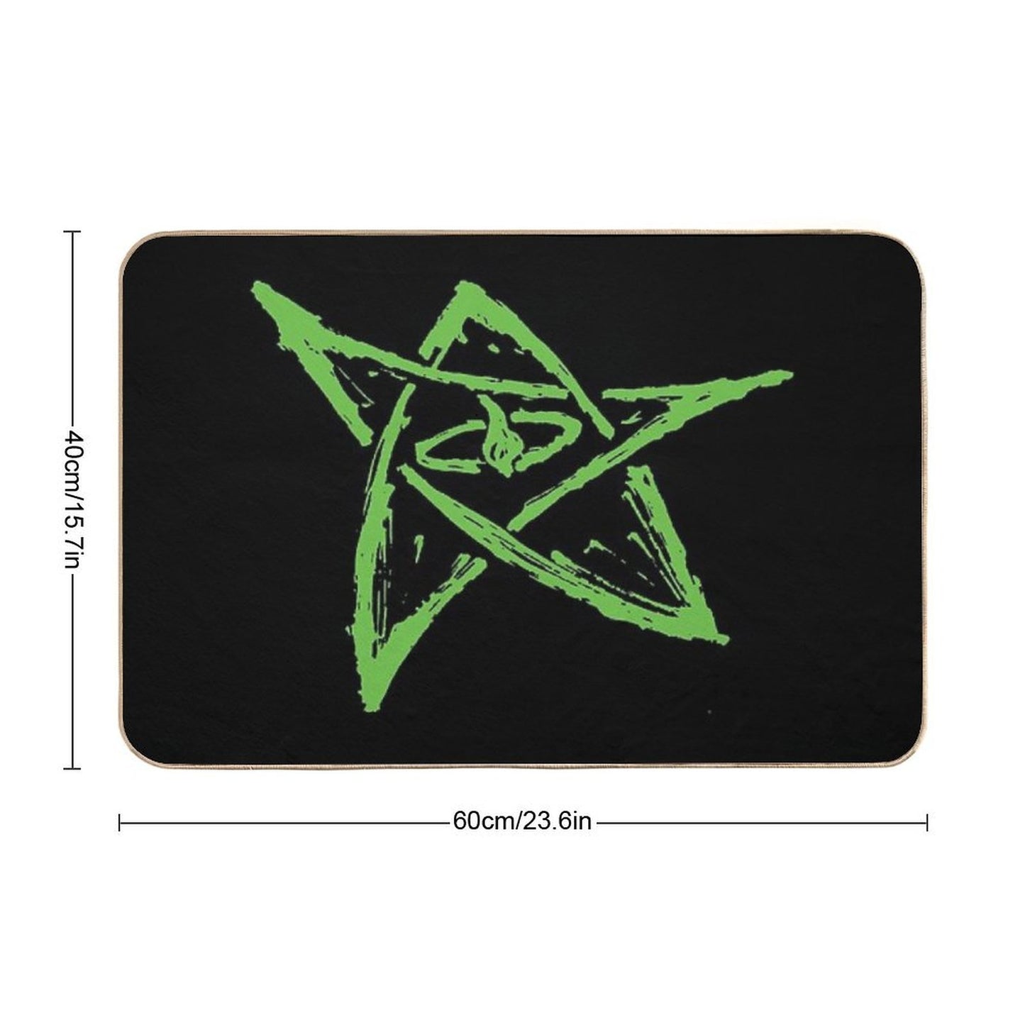 Call of Cthulhu, Elder Sign - Green  Rapid-Drying Bath Mat