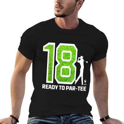 18th Birthday Golf Player Golfer Boys 18th Year Old Birthday  Polyester Blend T-Shirt
