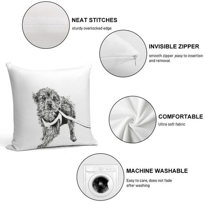 Yorkshire Terrier Soft Anti-Pilling Throw Pillow