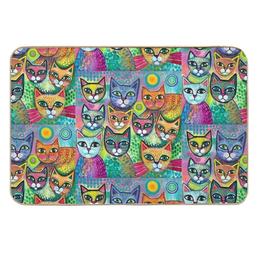 Happy Cats  Repositionable Bath Mat