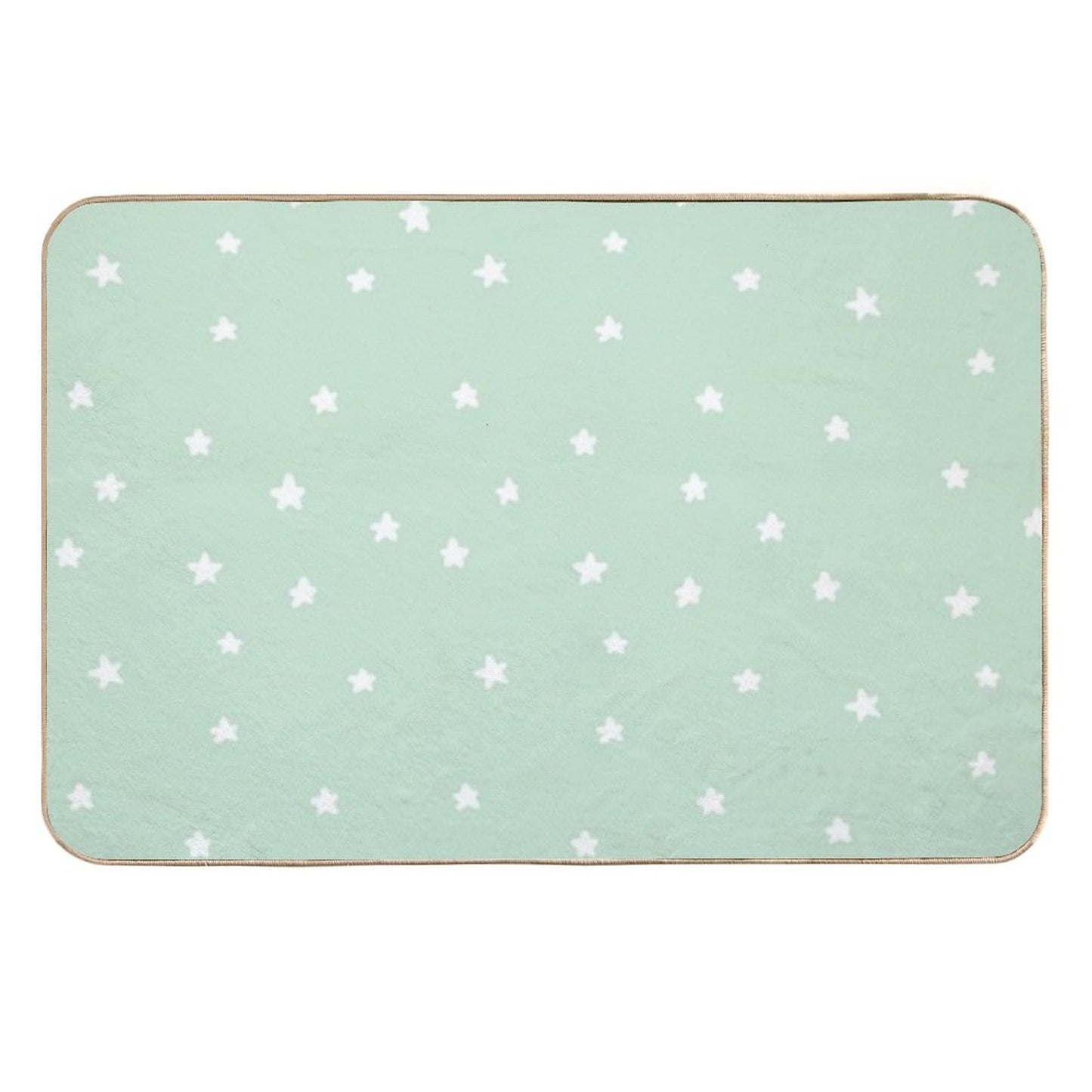 Green Stars  Pet-Safe Bath Mat
