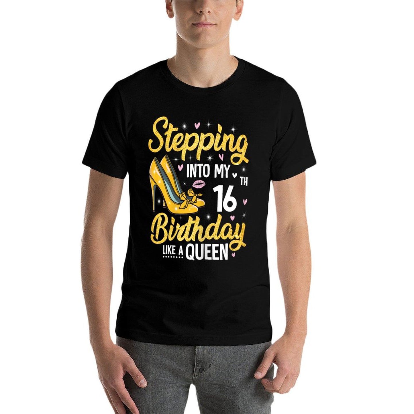 Stepping Into My 16th Birthday Girls 16 Year Old Bday Comfortable T-Shirt