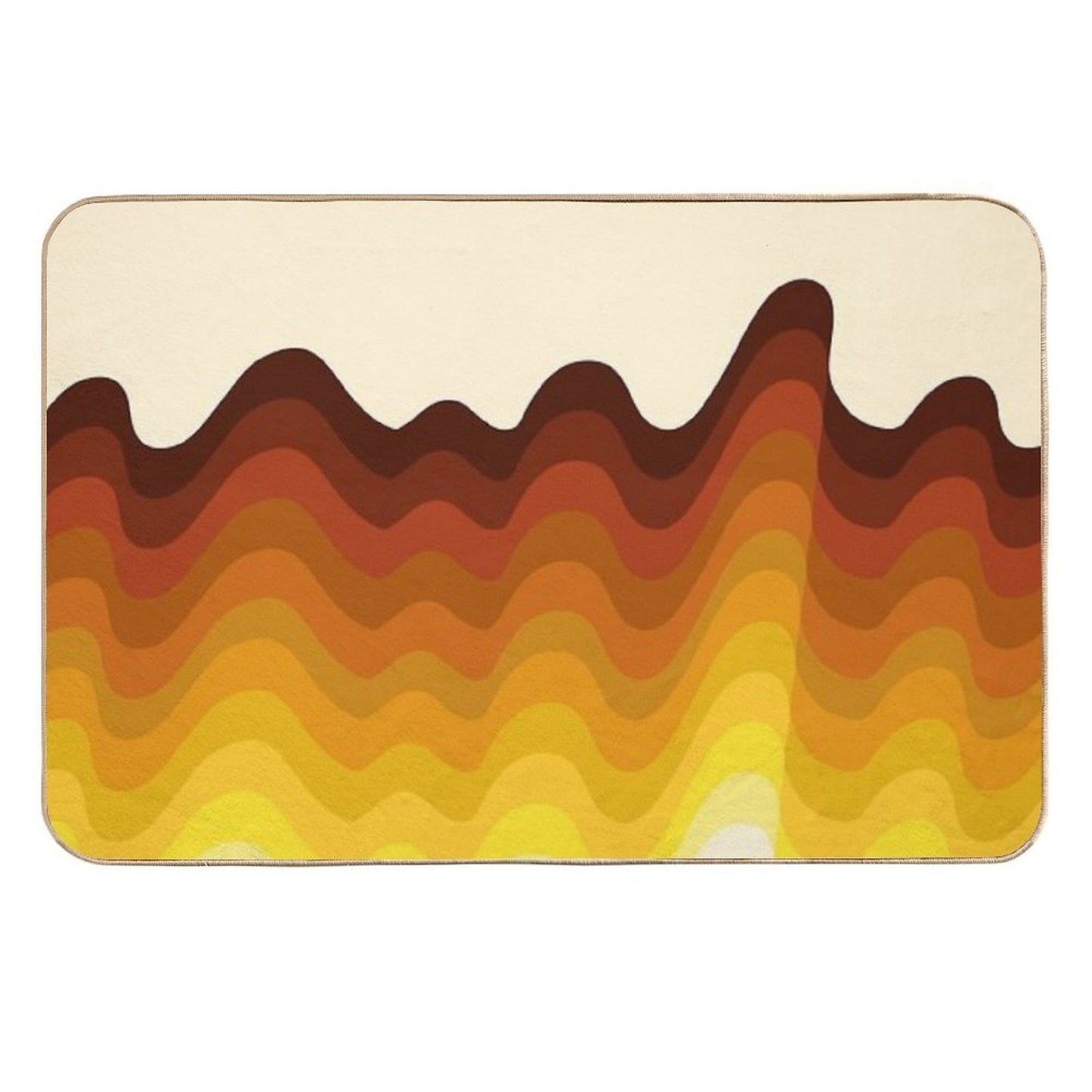 Retro Ripple  Long-Lasting Bath Mat