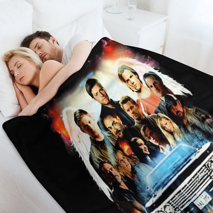 Supernatural Characters Machine-washable Throw Blanket