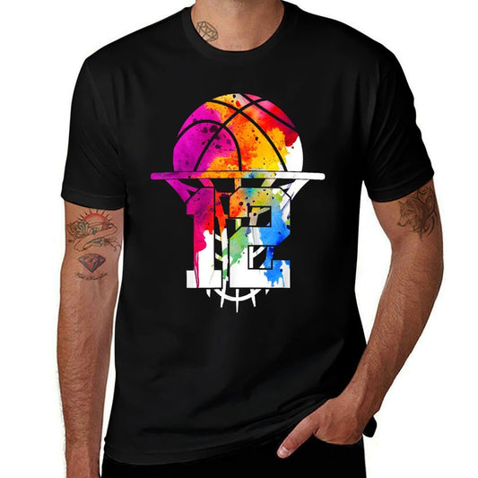12 YEARS BASKETBALL 12TH BIRTHDAY  Tagless Design T-Shirt