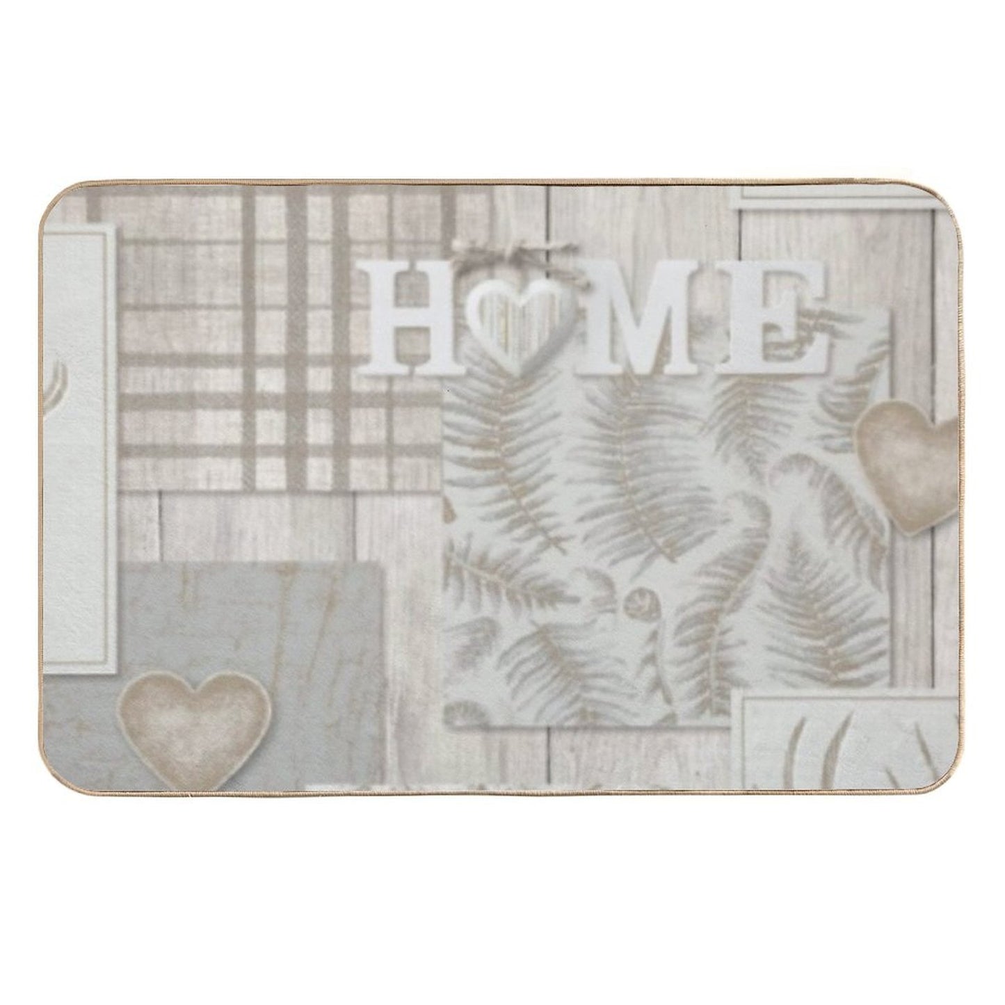 Home Collage  Stain-Proof Bath Mat