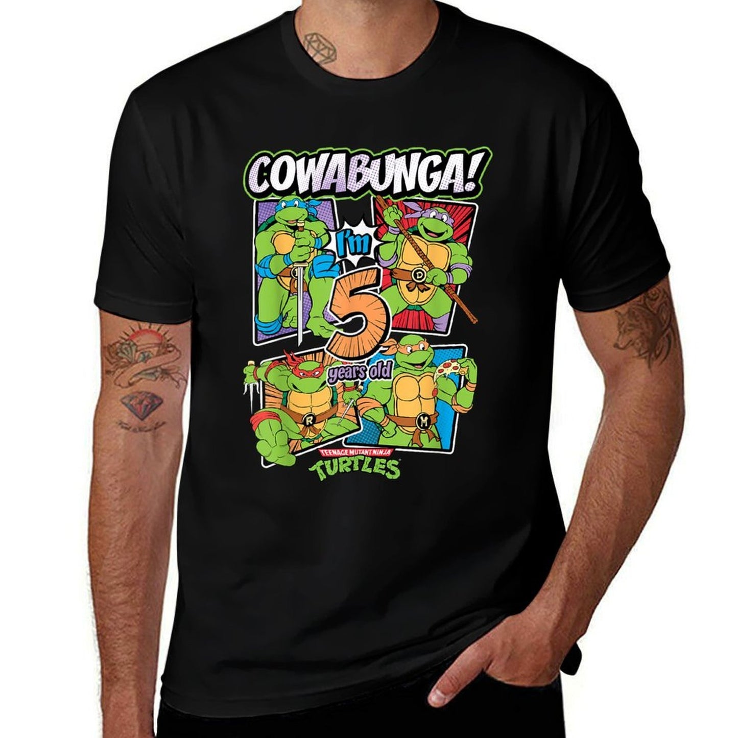 Mademark Xnage Mutant Ninja Turtles - Cowabunga I'm 5 Years Oldnage Mutant Ninja Turtles  Affordable Price T-Shirt