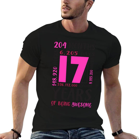 17th Birthday Girls Gifts 17 Year Old Daughter Niece  Fade-proof Color T-Shirt