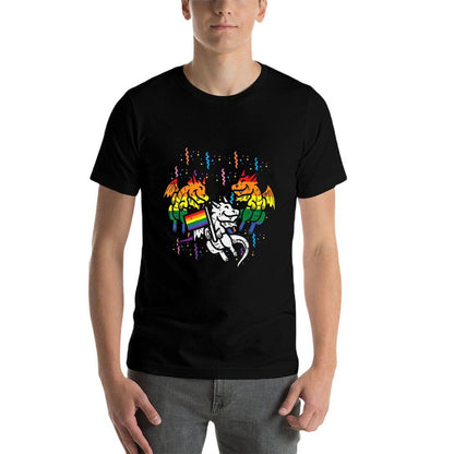 Rainbow Dragons LGBT Pride Month Gay Ally Animal  Quick-drying T-Shirt