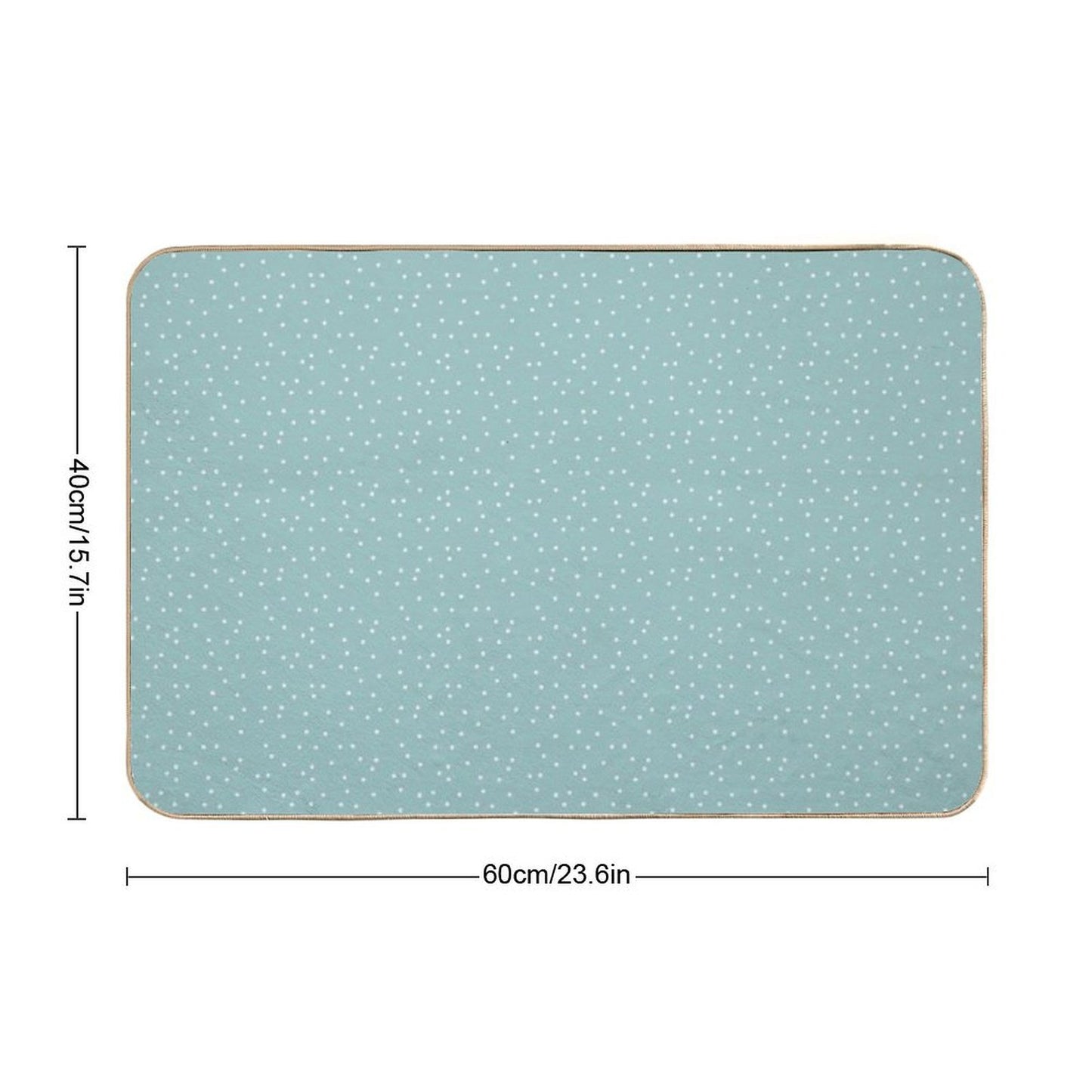 White Dots on A Blue Background  Dirt-Trapping Bath Mat