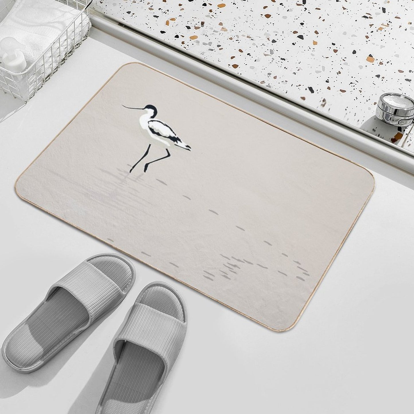 Pied Avocet  Multi-Purpose Bath Mat