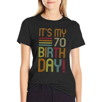 70 Years Old Awesome Since 1952 It's My 70th Birthday  Affordable Price T-Shirt