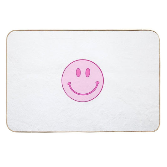 Pink Smiley  Non-Slip Bath Mat