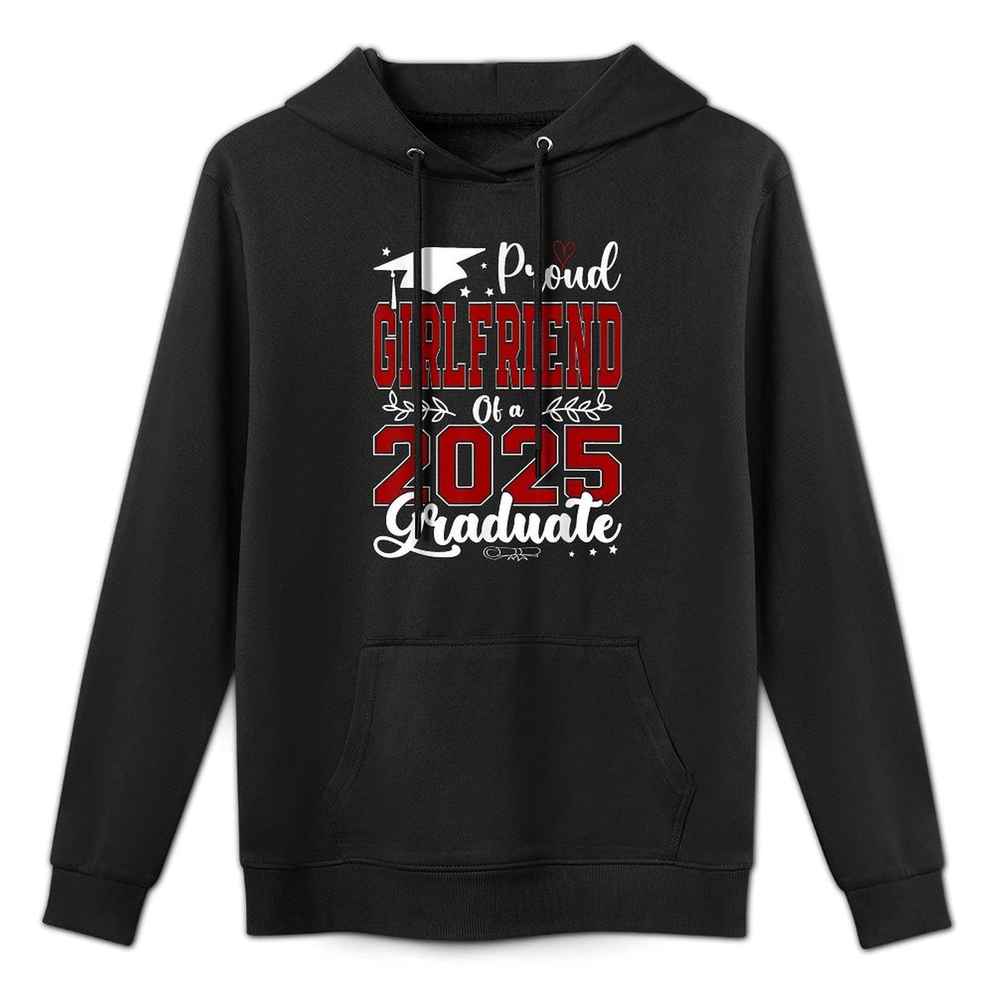 Proud Girlfriend Of A 2025 Graduate For Graduation Durable Construction Hoodie