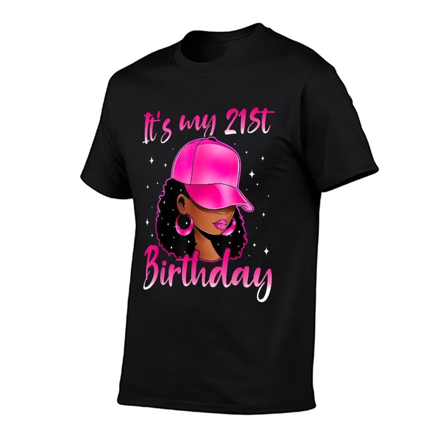 It's My 21st Birthday Queen 21 Years Old Afro Girl Women  Versatile T-Shirt