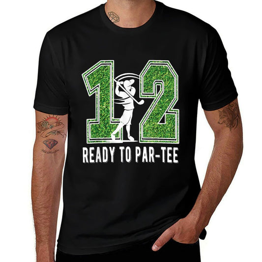 12th Birthday Golfer Boy Twelve Year Old Golf Player  Stretchy T-Shirt
