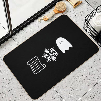 Paper Snow A Ghost  Dirt-Trapping Bath Mat