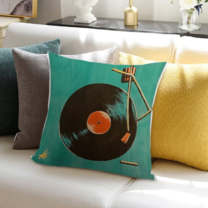 Longplay Soft Hidden Zipper Throw Pillow