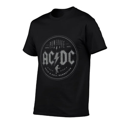 ACDC Rock Music Band Rock N Roll Damnation Cotton T-Shirt