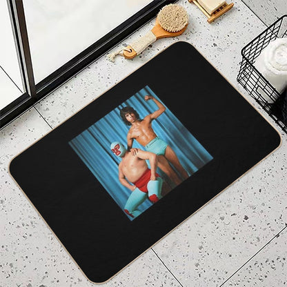 Steven Esqueleto Wrestling Tag Team  Long-Lasting Bath Mat