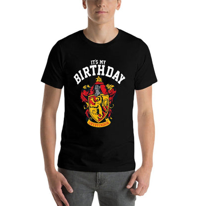 Harry Potter Gryffindor Birthday  Heathered Texture T-Shirt