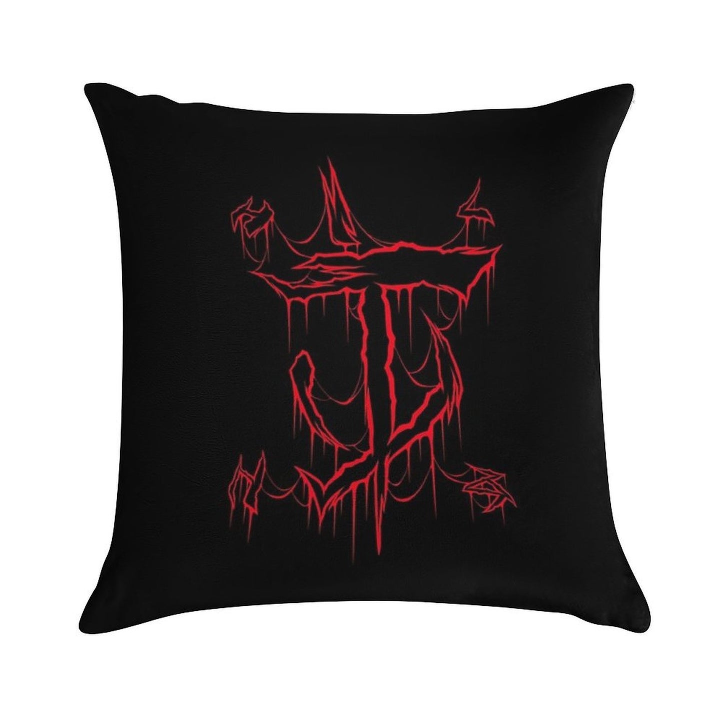 Mark of Doom Soft Hidden Zipper Throw Pillow