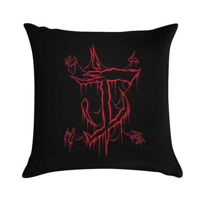Mark of Doom Soft Hidden Zipper Throw Pillow