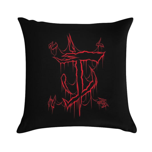 Mark of Doom Soft Hidden Zipper Throw Pillow