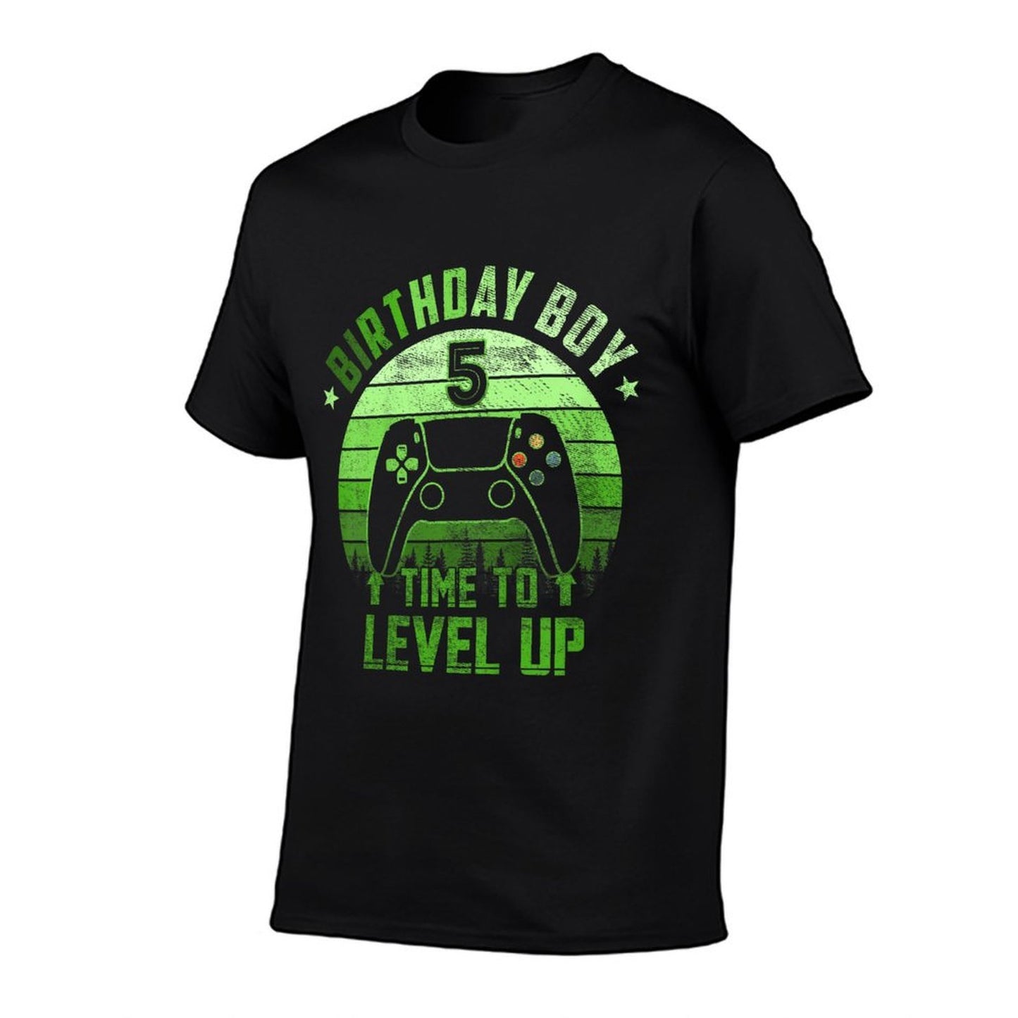 Kids 5th Birthday Boy Time to Level Up 5 Years Old Boys  Versatile T-Shirt