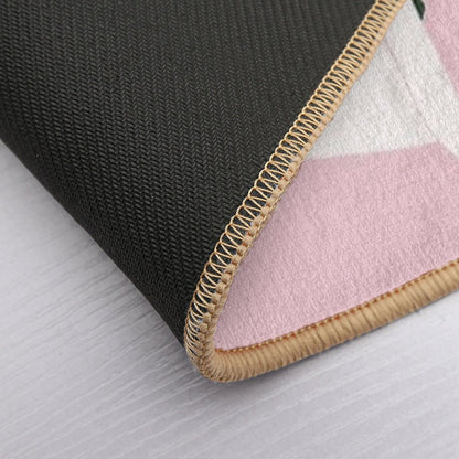 Playful T-Rex in Bathtub Pink  Anti-Trip Bath Mat