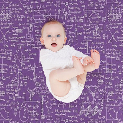 Physics Equations  Purple Travel-friendly Throw Blanket