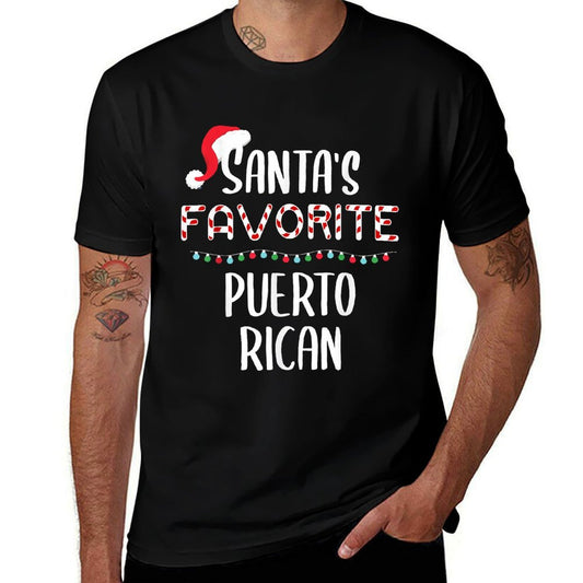Santas Favorite Puerto Rican Pajamas Christmas Xmas  Trendy Pattern T-Shirt